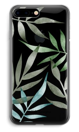 Tropical watercolor leaves