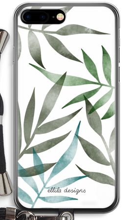 Tropical watercolor leaves