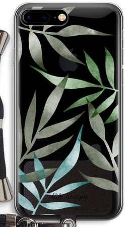 Tropical watercolor leaves