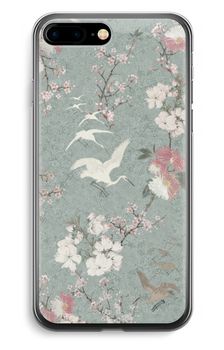 Japanese crane birds blossom