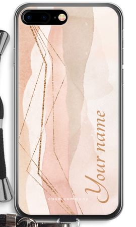 Gold Lines Namecase - Blush