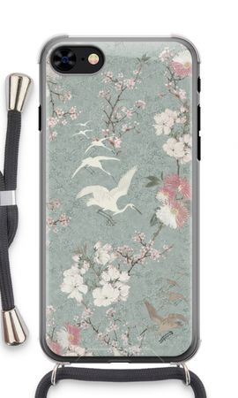 Japanese crane birds blossom