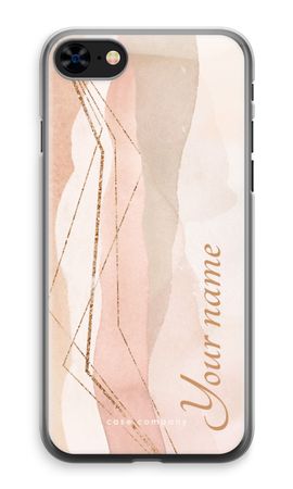 Gold Lines Namecase - Blush