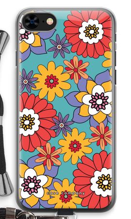 Retro Flowers - Blue