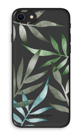 Tropical watercolor leaves