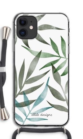 Tropical watercolor leaves