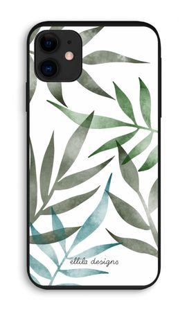 Tropical watercolor leaves