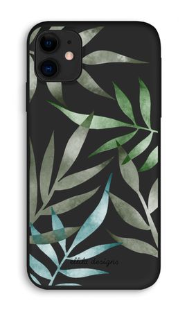 Tropical watercolor leaves