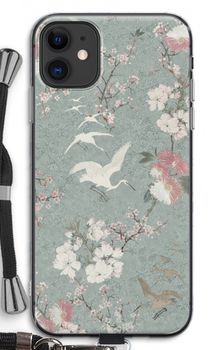 Japanese crane birds blossom