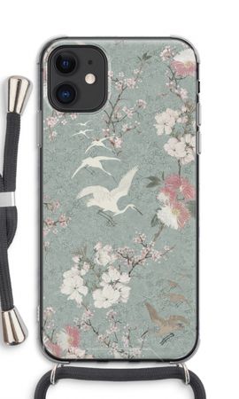 Japanese crane birds blossom