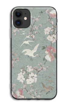 Japanese crane birds blossom