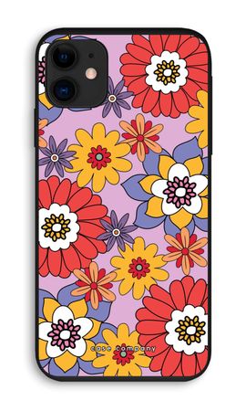 Retro Flowers - Purple
