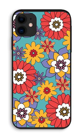Retro Flowers - Blue