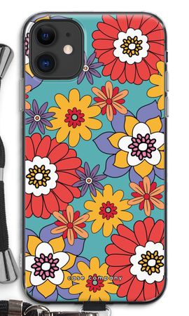 Retro Flowers - Blue