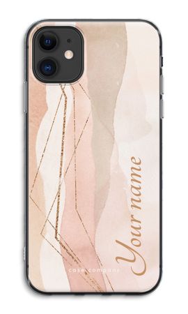 Gold Lines Namecase - Blush