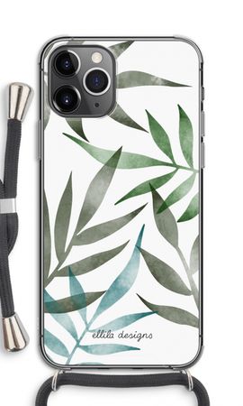 Tropical watercolor leaves