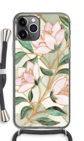 Orange stained glass flower