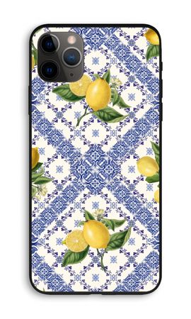 Blue tiles and lemons