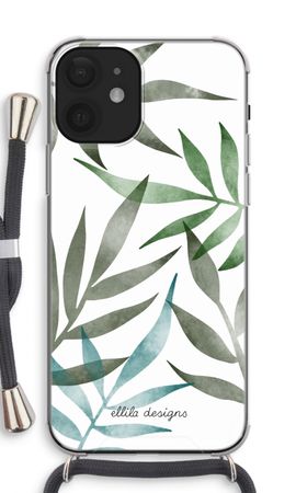 Tropical watercolor leaves