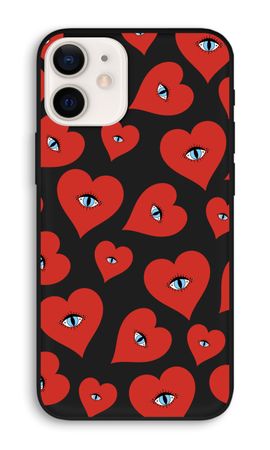 Ojos de corazón rojo