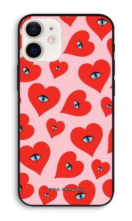 Ojos de corazón rojo