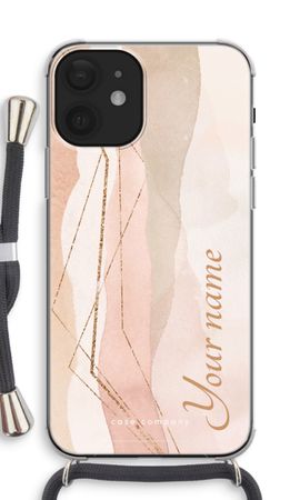 Gold Lines Namecase - Blush