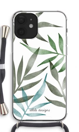 Tropical watercolor leaves