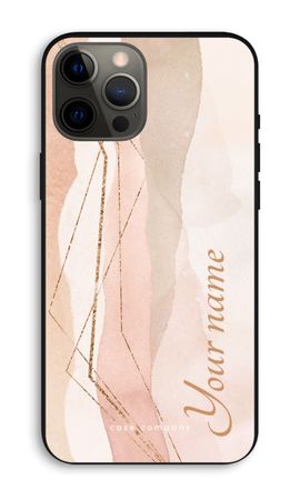 Gold Lines Namecase - Blush