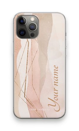 Gold Lines Namecase - Blush