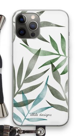 Tropical watercolor leaves