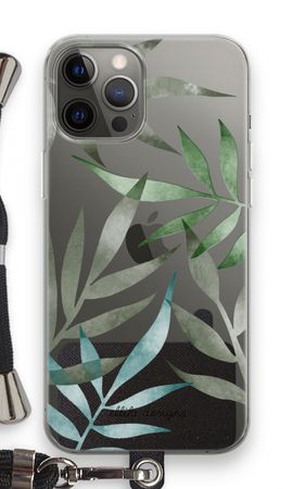 Tropical watercolor leaves