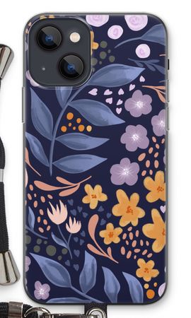 Flowers with blue leaves