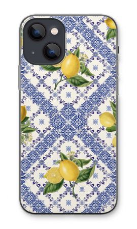 Blue tiles and lemons