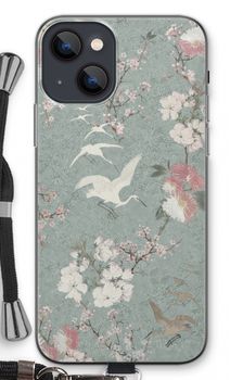 Japanese crane birds blossom