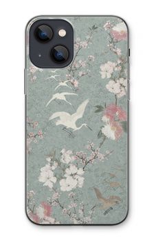 Japanese crane birds blossom