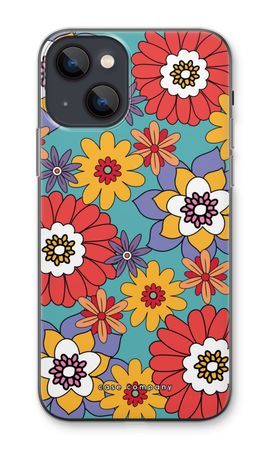 Retro Flowers - Blue
