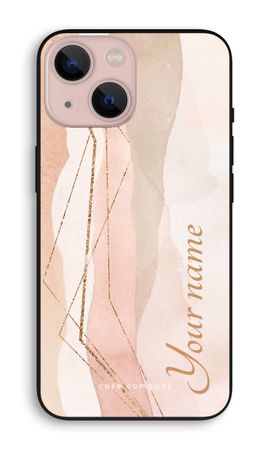Gold Lines Namecase - Blush