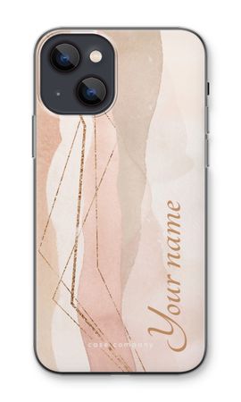 Gold Lines Namecase - Blush