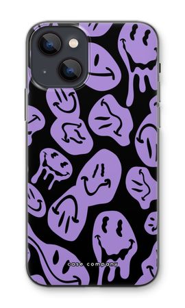 Smeltende Smiley - Paars