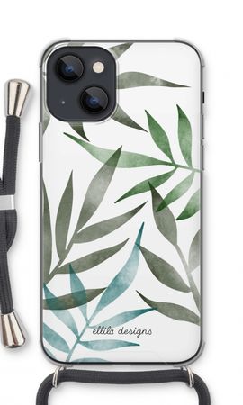 Tropical watercolor leaves