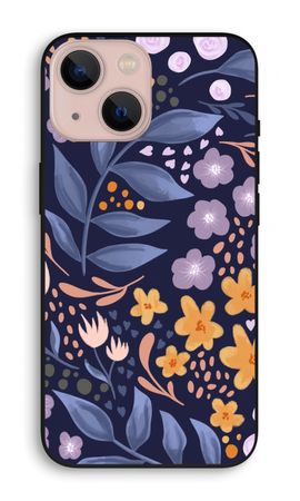 Flowers with blue leaves