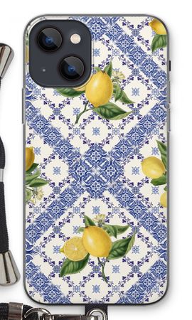 Blue tiles and lemons