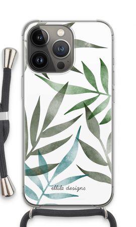 Tropical watercolor leaves