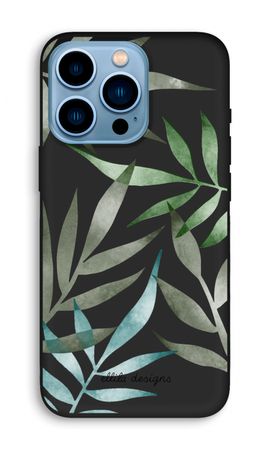 Tropical watercolor leaves