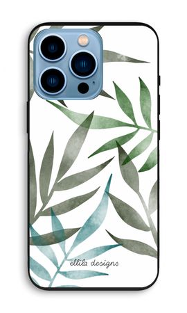 Tropical watercolor leaves