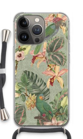 Tropical jungle parrot