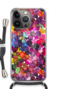 Overlappende waterverfstippen