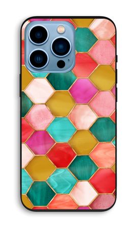 Hexagones en vitrail