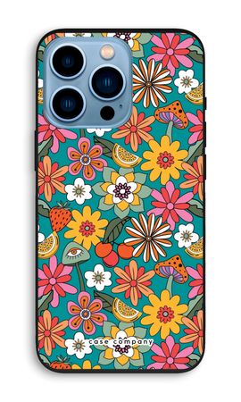 Retro Bloemen N°2 - Blauw