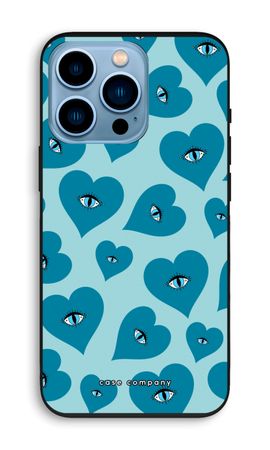 Blue heart eyes